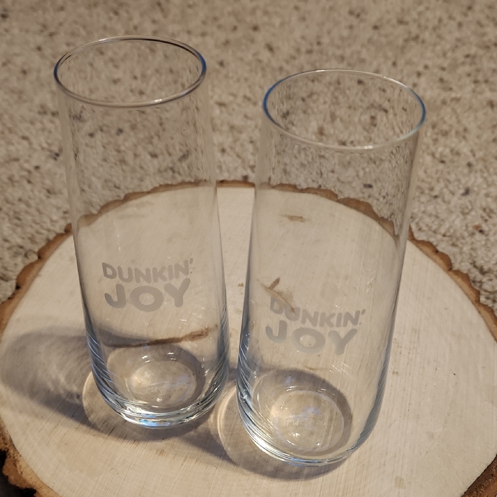 Dunkin' Joy Set of 2 Glasses Trudeau Glassware